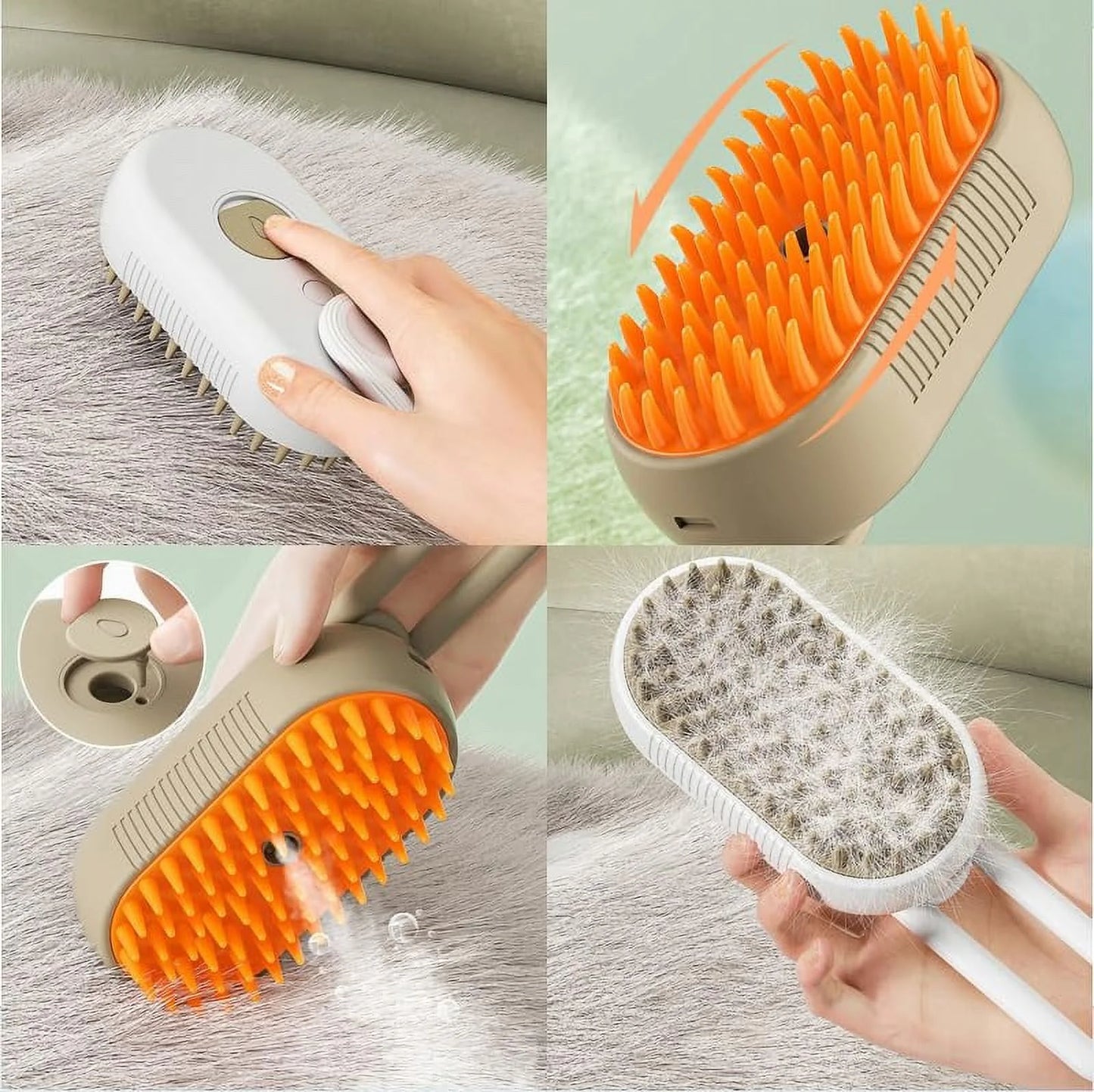Peluska (Cepillo vaporizador para mascotas)