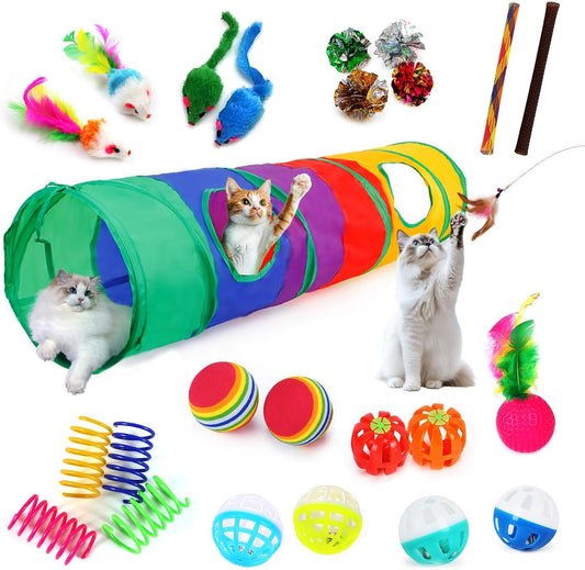 TunnelCat (Kit de 25 juguetes para gato)